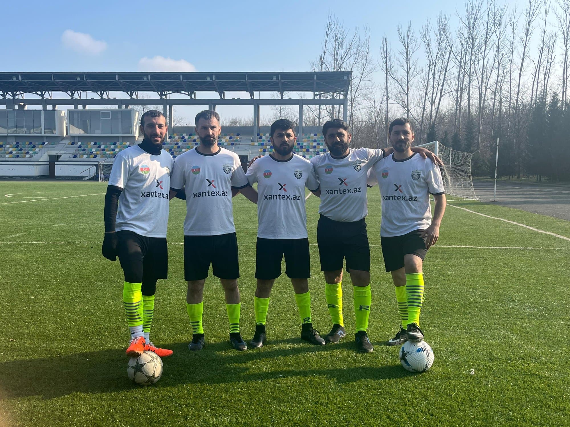 Mərcanlı FK futbolçuları meydanda